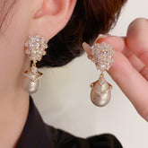 Champagne Pearl Earrings