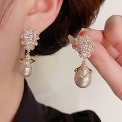Champagne Pearl Earrings
