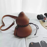 Double-Bubble Sculptural Artistic Crossbody Bag