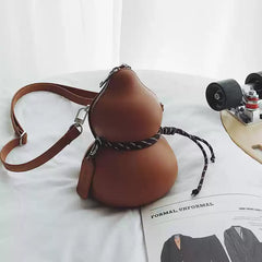 Double-Bubble Sculptural Artistic Crossbody Bag