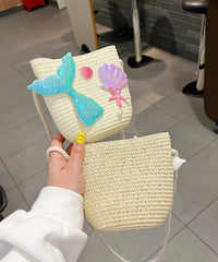 Ocean Mermaid Style Sequins Kids Messenger Bag