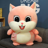 Vibrador de celebridades en línea con mochila de peluche suave, muñeco de ardilla, almohada de hámster, regalos creativos para niñas.