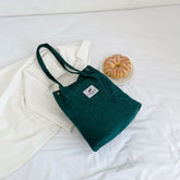 Pure Color Canvas Casual Tote Bag