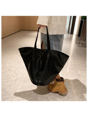 Desig Ner PU Leather Large Capacity Shopping Tote Bag