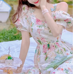 Vestido de mariposa de encaje de hada de las flores del paraíso