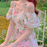 Vestido de mariposa de encaje de hada de las flores del paraíso