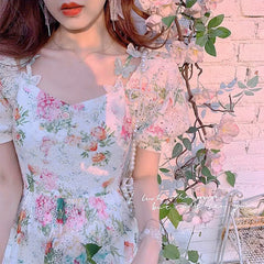 Vestido de mariposa de encaje de hada de las flores del paraíso