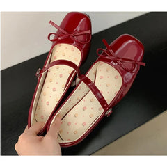 Patent Leather Women Mary Jane Shoes