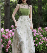 Conjunto de vestido de 3 piezas PineLake Heaven Green Witch
