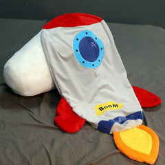 Plush Toy Rocket Pillow Children Boys Dolls Sleeping Clip-On Beds Sleeping Boys and Girls Gifts Home Decoration