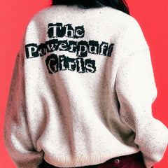 Cárdigan de punto con cremallera estilo emo Y2K de Chica Superpoderosa