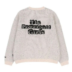 Cárdigan de punto con cremallera estilo emo Y2K de Chica Superpoderosa