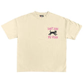 Retro Aesthetic Cat Print Loose T-Shirt