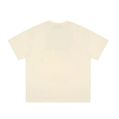 Camiseta holgada con estampado de letras estéticas retro