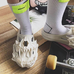 Gummi Dämon Schädel Skelett Hausschuhe Sandalen