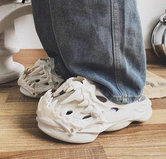 Gummi Dämon Schädel Skelett Hausschuhe Sandalen