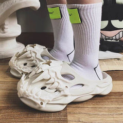 Gummi Dämon Schädel Skelett Hausschuhe Sandalen