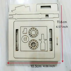 DIY Wooden Hand-Cranked Animation Machine Desktop Decor Kit