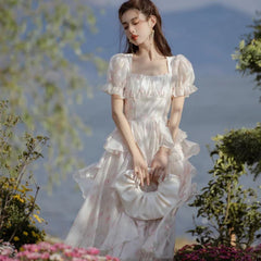 Vestido de hada con estética de princesa etérea de Jarrah