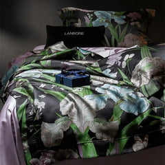 Floral Botanical Jacquard Luxury Bedding Set