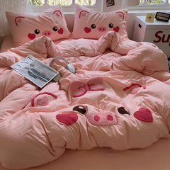 Cute Pig Bedding Set
