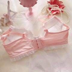 Spitzenrüschen Kawaii Puppe Romantisches Royalcore Prinzessin Dessous Set