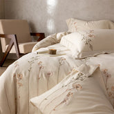 Vintage Floral Embroidery Luxury Bedding Set