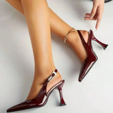 Fashionable Pointed Toe Shallow Mouth High-heeled Shoes