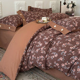 3/4Pcs Korean Princess Style Floral Bedding Set
