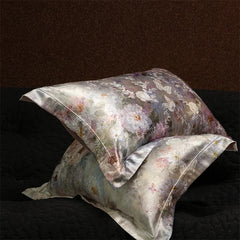 Luxury Flowers Jacquard 1000TC Egyptian Cotton Soft Silky Bedding Set