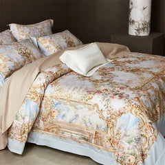 Luxury Floral Print Bedding Set