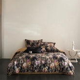 1000TC Egyptian Cotton Vintage Watercolor Floral Print Luxury Bedding Set