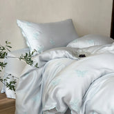 Luxury Butterfly Embroidery 600TC Lyocell Silky Soft Cooling Breathable Bedding Set