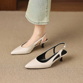 cowhide pointed high Heels