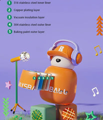 DJ Bear Stainless Steel Thermos