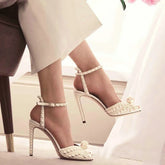 Handmade Pearl High Heels