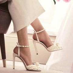 Handmade Pearl High Heels
