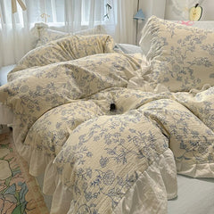 Korean Princess Lace Bedding Set