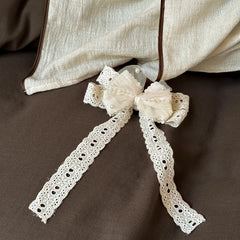 Vintage Double Layer Bow Princess Bedding Set