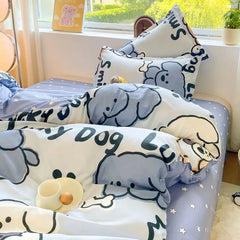 Cute Dog Bedding Set