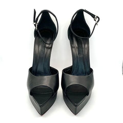 Nude Patent Leather Banquet Shoes