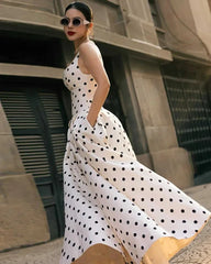 Amora Polka Dots Midi Dress