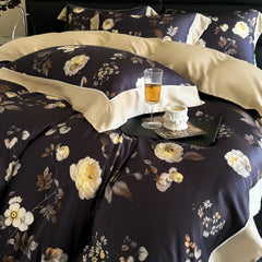 Blooming Flowers Pattern Bedding Set