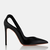 Black PU Hollow Banquet Shoes