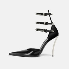 Pointed Toe Metal Super high Heel