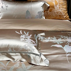1000TC Egyptian Cotton Soft Silky Satin Jacquard Luxury Bedding Set