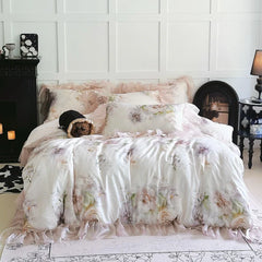 Rose Flower Print Bedding Set