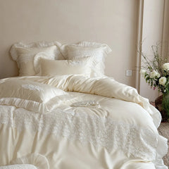 Long Staple Cotton Lace Bedding Set