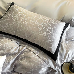 Marble Texture Jacquard Luxury Bedding Set