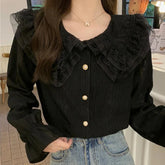 Camisa romántica oscura Alexia